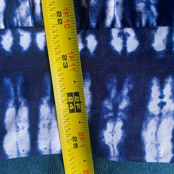 Veronica M Blue and White Tie-Dye Top - Picture 6 of 9